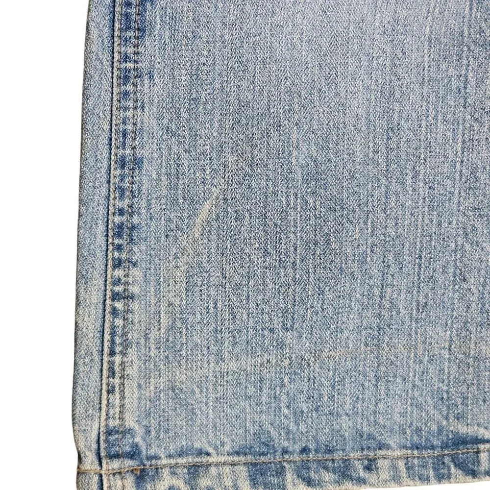 Vintage 90s Womens Size 4 Straight Leg Jeans Black‎ Lace Accents Retro Cotton